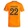 Original Fußballtrikot Real Madrid Rudiger 22 Auswärtstrikot 2024-25 Für Herren